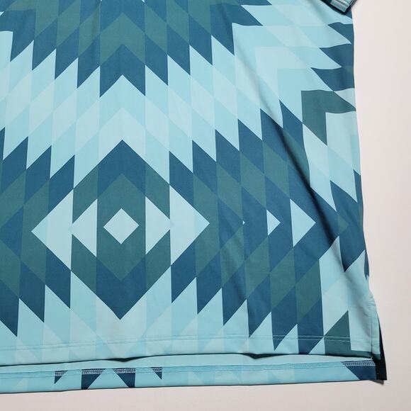 NWT Greyson Mens Big Sky Polo Shirt Bold Geometric Pattern $118 Rtl Size Large - Picture 4 of 16